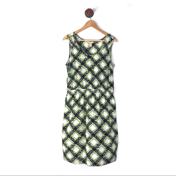 Banana republic 14 stretch dress geometric print - Picture 1 of 4